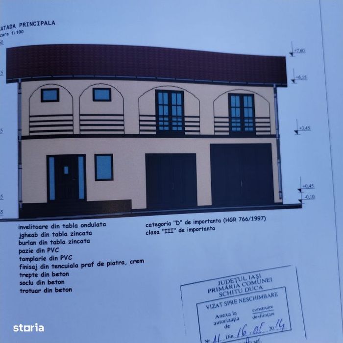 Casa in constructie D+P+1E, 198 mp. volum construit util, cu 836 mp te