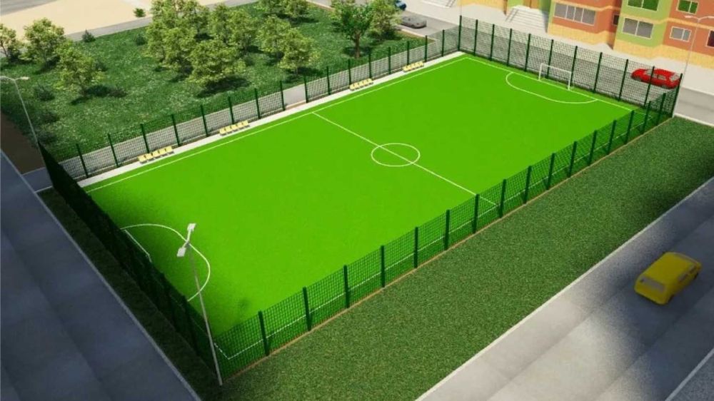 Искусственный газон+подложка для футбольного поля без резиновой крошки