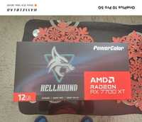 Продавам Чисто Нова видео карта POWERCOLOR  RX 7700 XT Hellhound 12GB