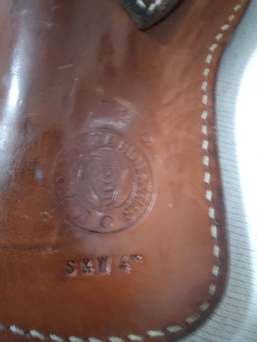 Toc pistol din piele naturala