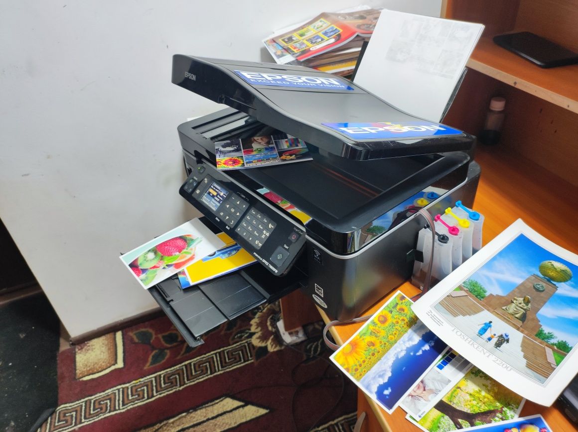 Epson 3/1 da tezkor 6 rangli printr aybi yoq dyuz 100% zaprafka qiling