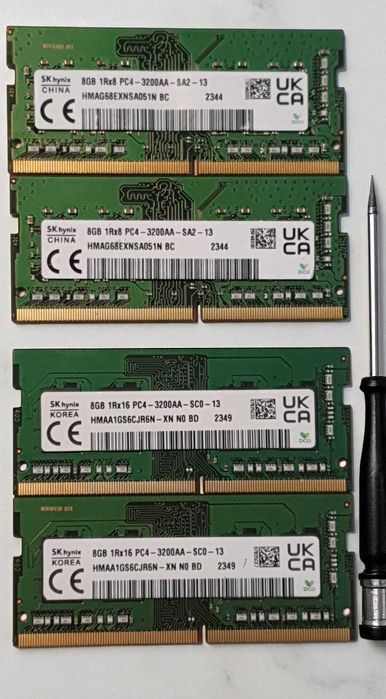 Memorie 16GB DDR4 3200 laptop sodimm, 2 x 8GB DDR4 3200