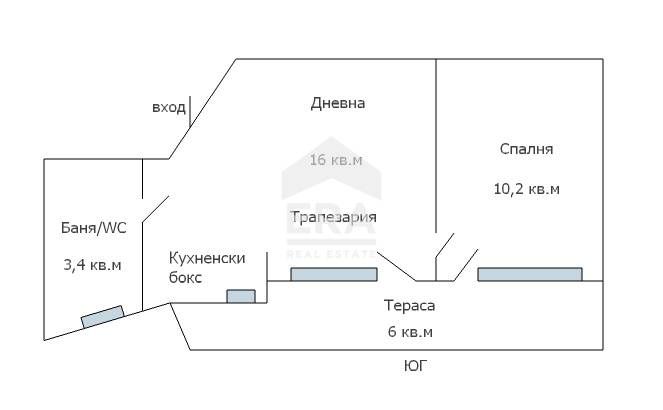 Двустаен южен апартамент за продажба, в новострояща се сграда в район