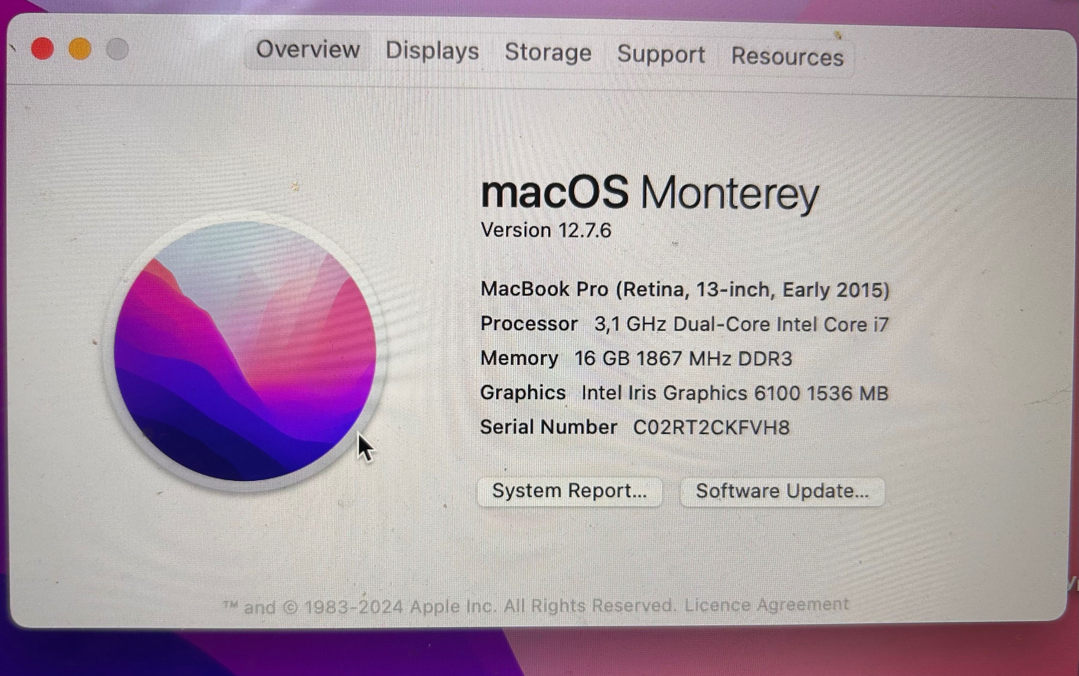 MacBook Pro 13 Retina A1502