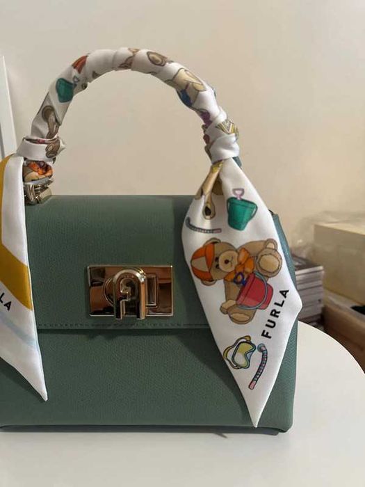 Geanta / Poseta FURLA 1927 TOP HANDLE MINI cu esarfa inclusa