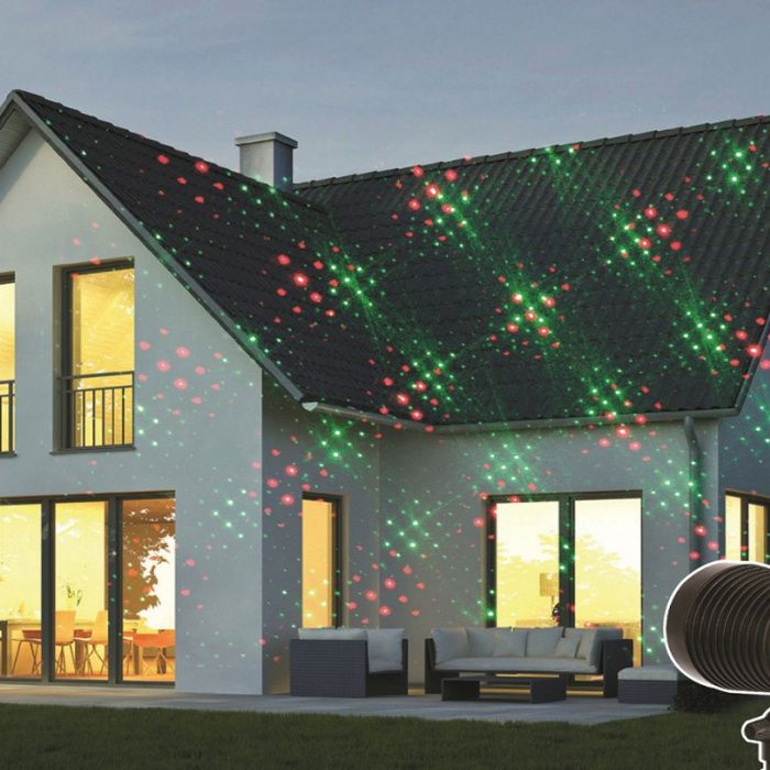 Proiector laser exterior/interior Craciun Hoff, 5 W, senzor lumina