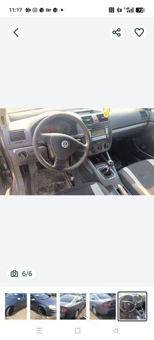 Piese cutie motor ușa portbagaj bara volan jug caseta vw jeta 1.9tdi