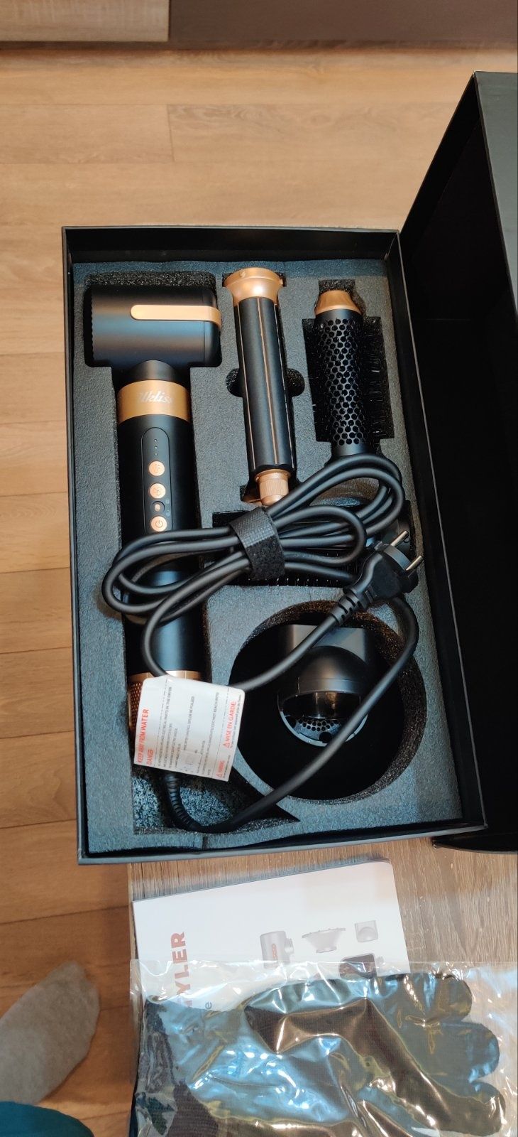 Сешоар Ukliss Airstyler , комплект Styler 7-в-1, високоскоростен безче