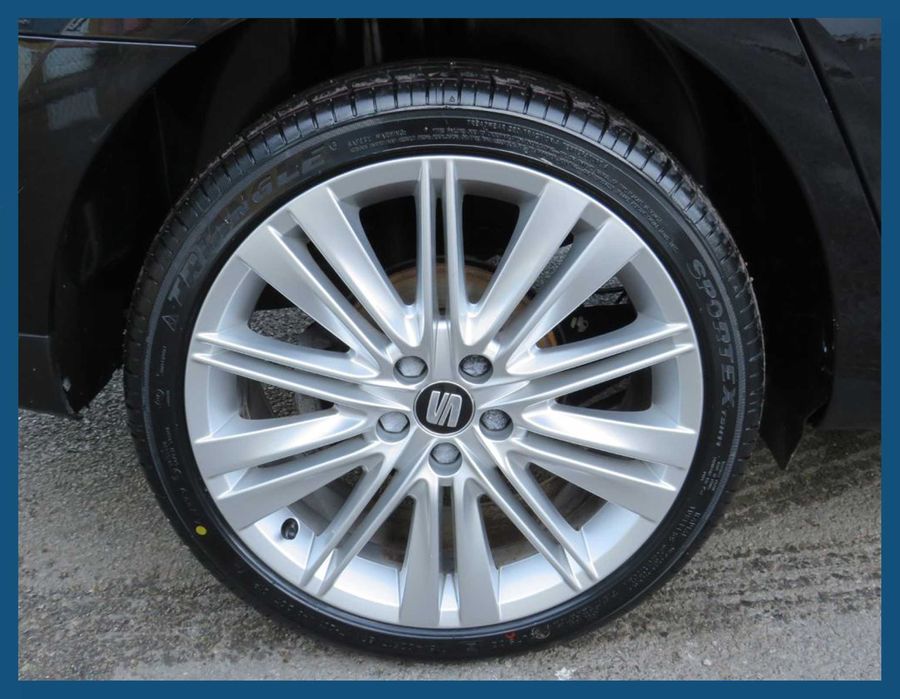 Set 4 capace negre 55mm 5F0601171 jante aliaj Seat