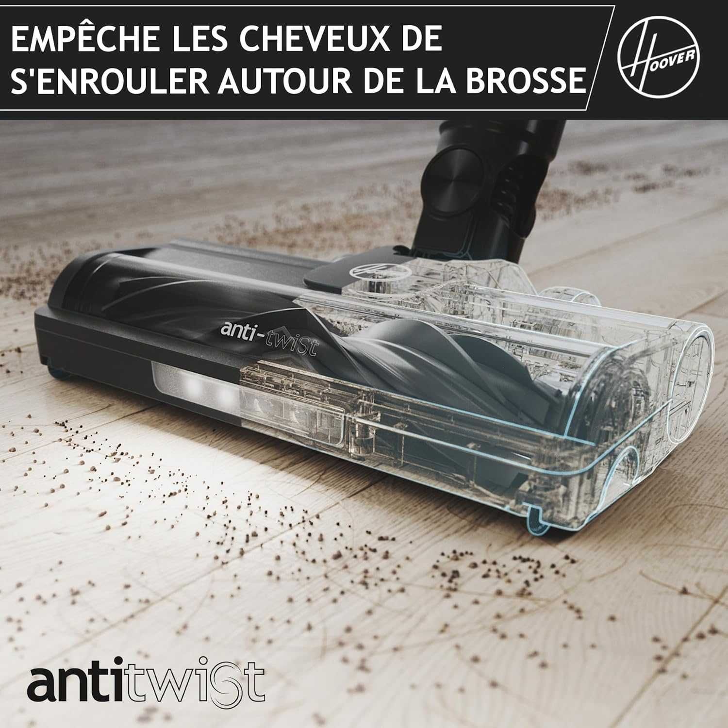 Вертикална прахосмукачка Hoover HF1 Plus (HF1PZ10H) до 45мин работа