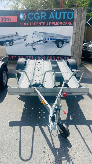 Remorca 750 kg Moto - Atv Omologata Rar - Provizorii pe loc