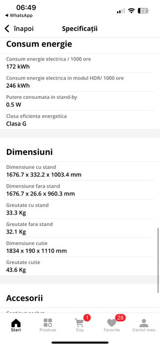 Televizor Samsung 75AU8072, 189 cm, Smart, 4K Ultra HD, LED