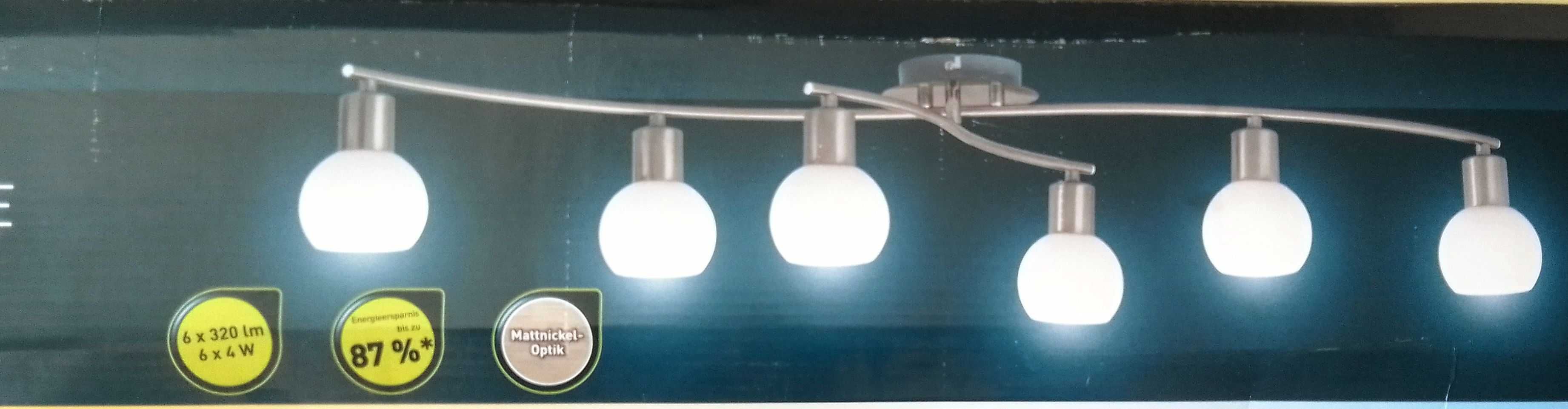 LED плафон (Полилей) Livarno Home с 6 крушки - Германия