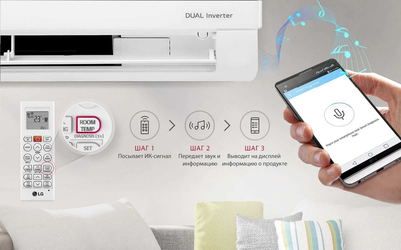 Кондиционер LG B18TS(Procool,dual inverter,wi-fi,ionizer)+трубки