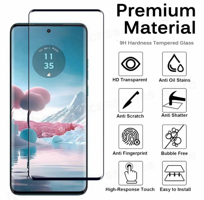 Folie sticla CURBATA FULL GLUE pt. Motorola Edge 40 Neo / Edge 60 Pro