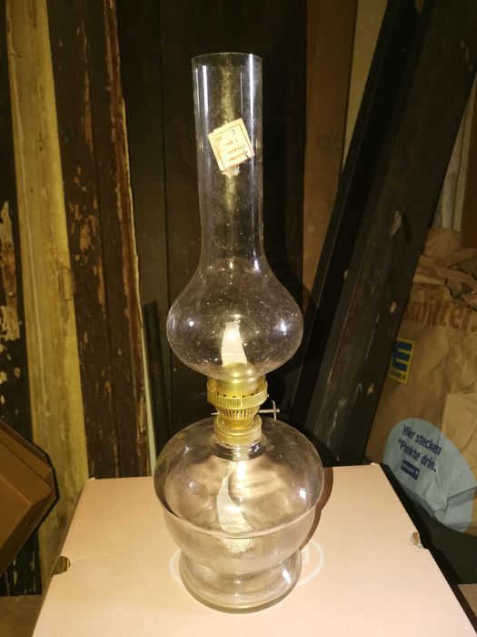Стъклена оригинална газена лампа