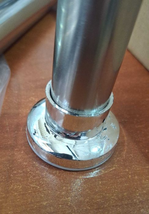 Bara telescopica draperie, 70-195 cm, montaj fara gaurire, argintiu