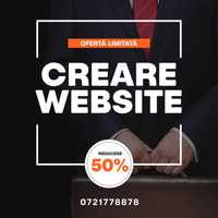 Creare Website Profesional - 50% Reducere