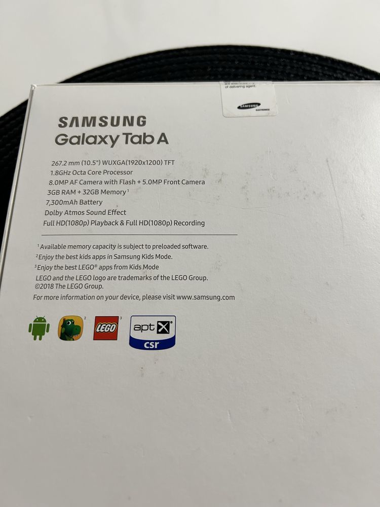Tableta Samsung Galaxy Tab A, 10.5”, SIM