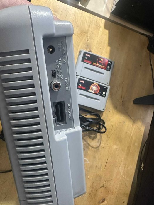 consola nintendo super nintendo  snsp 001a mortal kombat