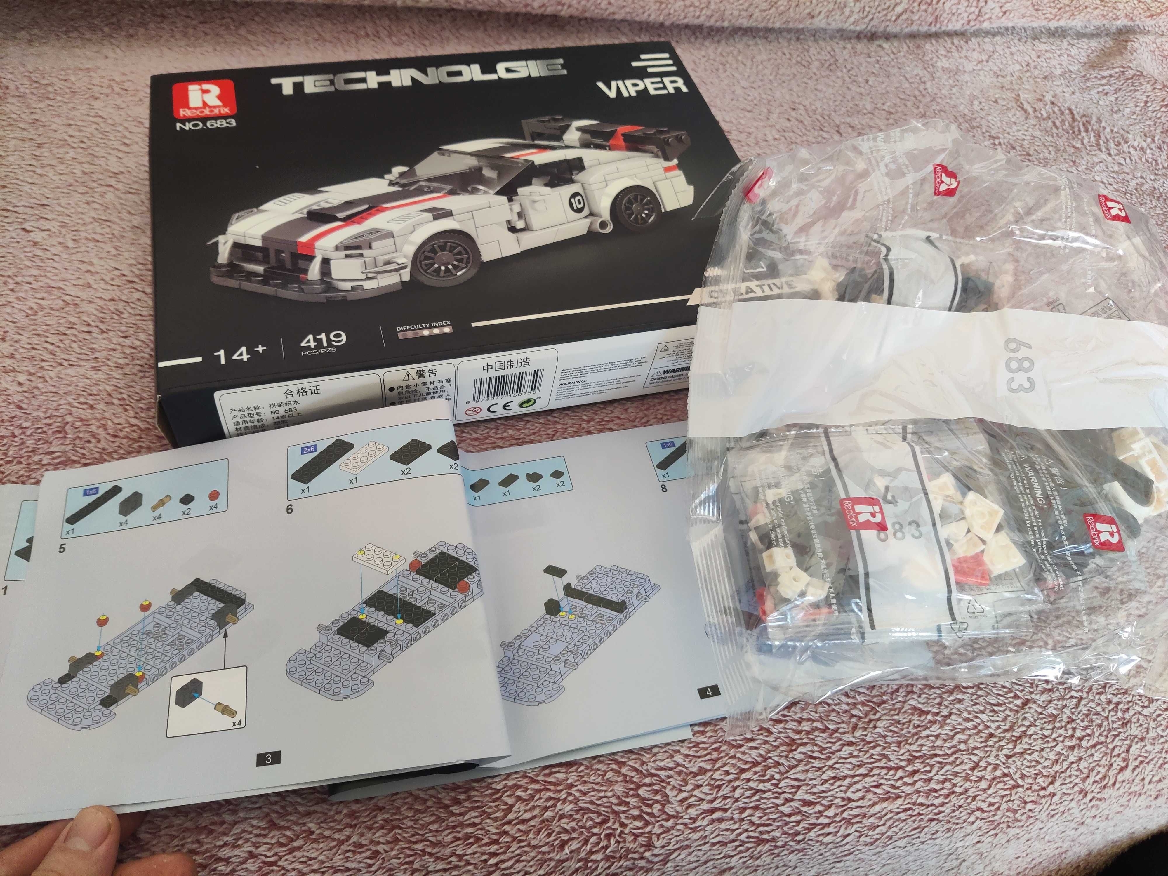 Joc tip Lego Technologie Dodge Viper Reobrix 419 piese