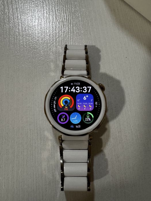 Смарт-часы Huawei gt 5 pro ceramic wite