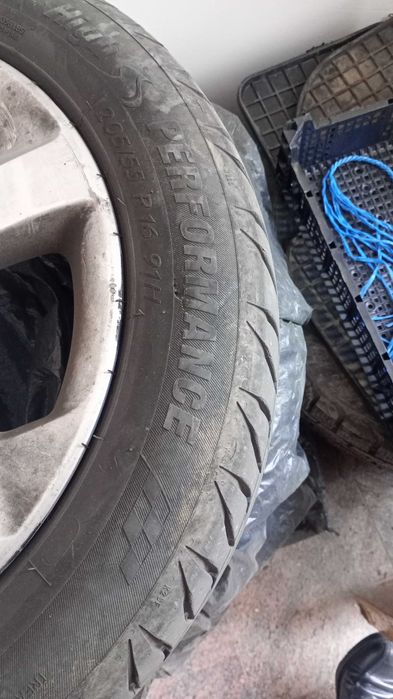 VAND 4 roti aliaj 16 INCH  cu anvelope de vara si bonus 1 rezerva otel