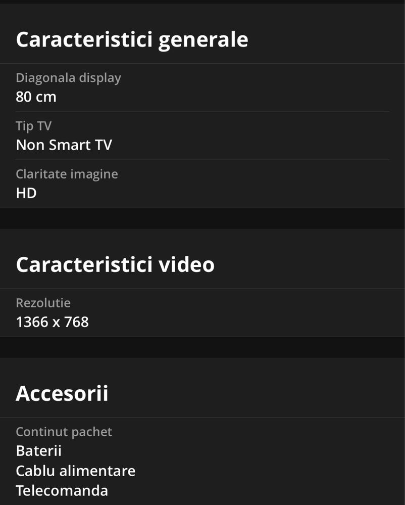 Televizor Vortex HDMI