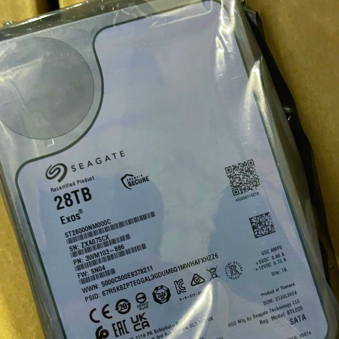 HDD Seagate 14TB 20TB 22TB Exos si IronWolf Pro