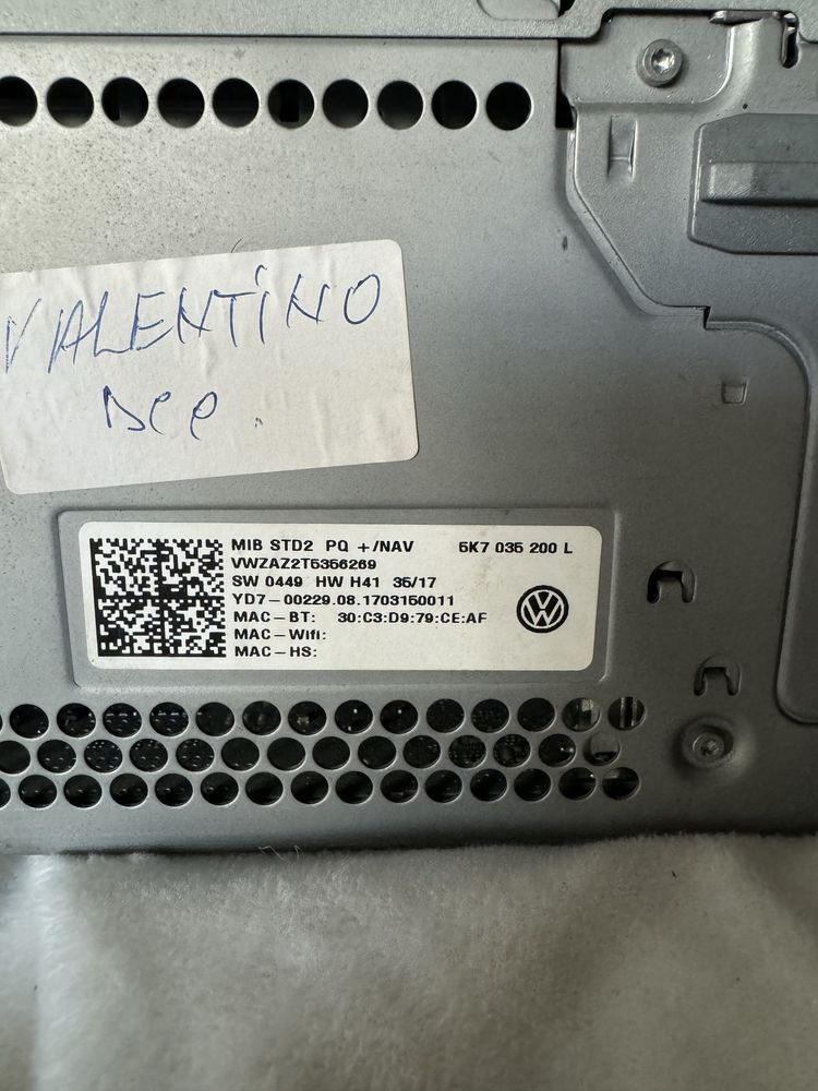 Unitate MIB2 MIB PQ STD2 cod OEM 5K7 035 200L compatibila Volkswagen