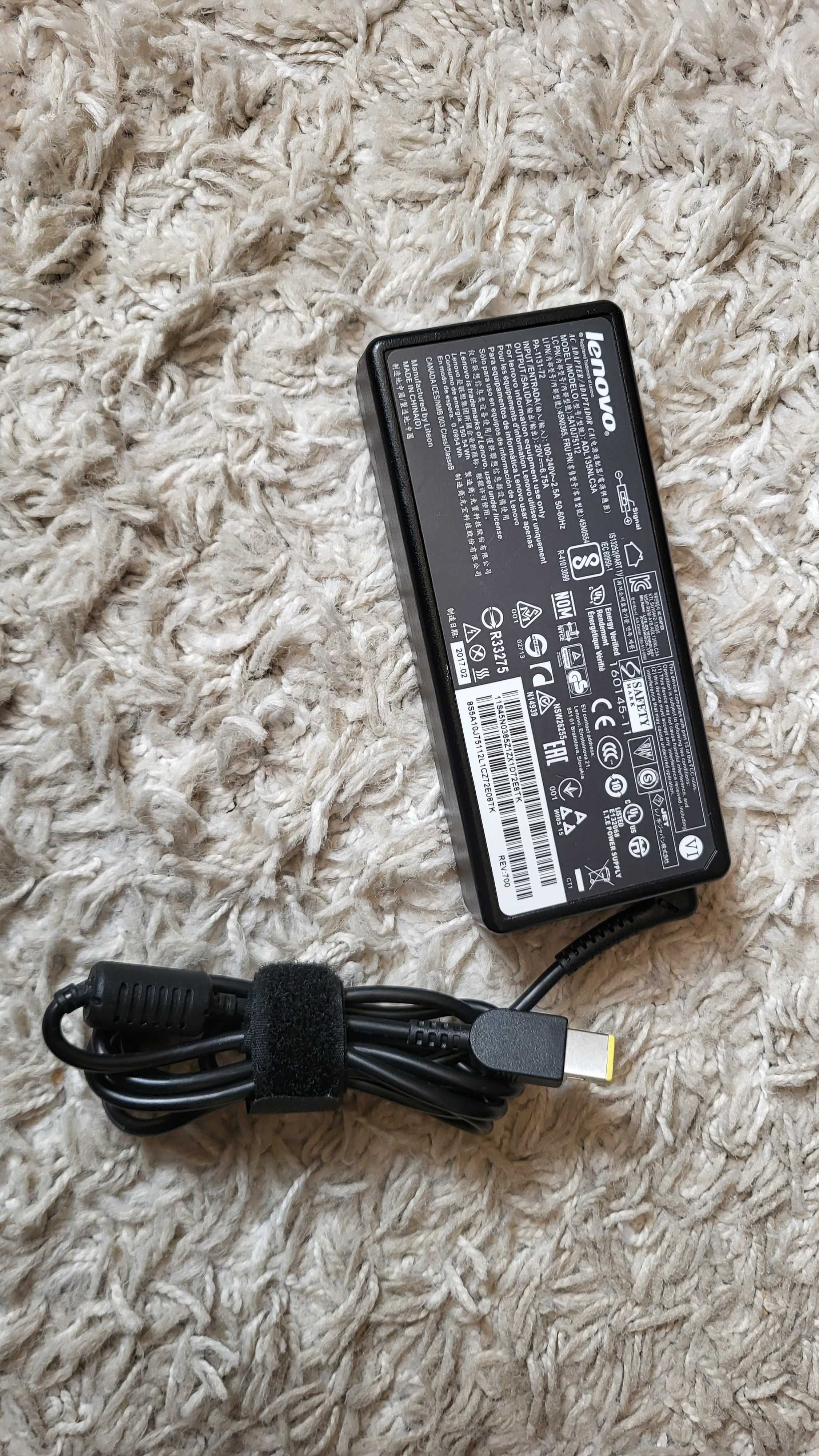 LENOVO 135W Incarcator AC Adaptor 20V-6.75A cu mufa usb cu pin central