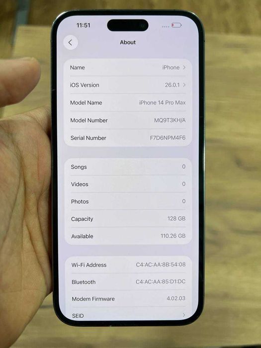 iPhone 14 Pro Max 128GB 82%