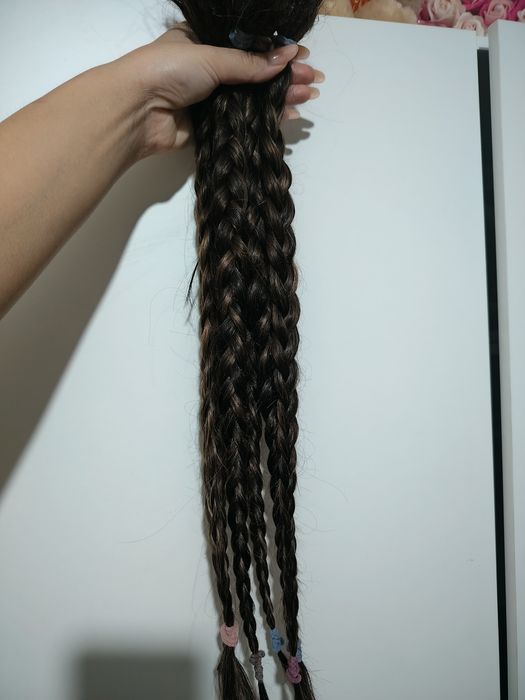Vând extensii din par natural Brown Caramel (prindere cheratină)