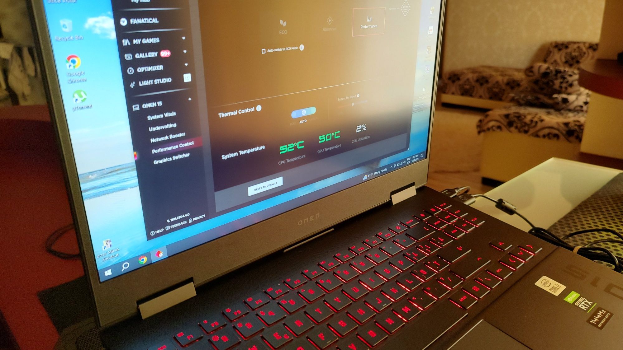 Vand HP Omen 15 .