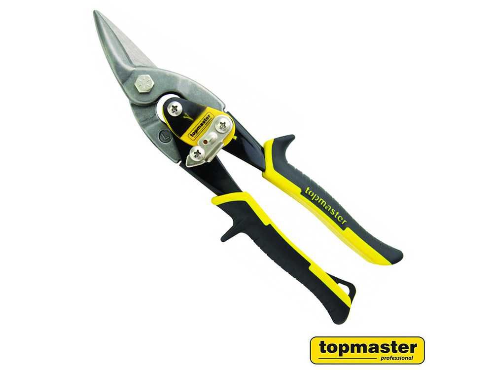 Ножица за ламарина лява 250мм Topmaster Pro 370505