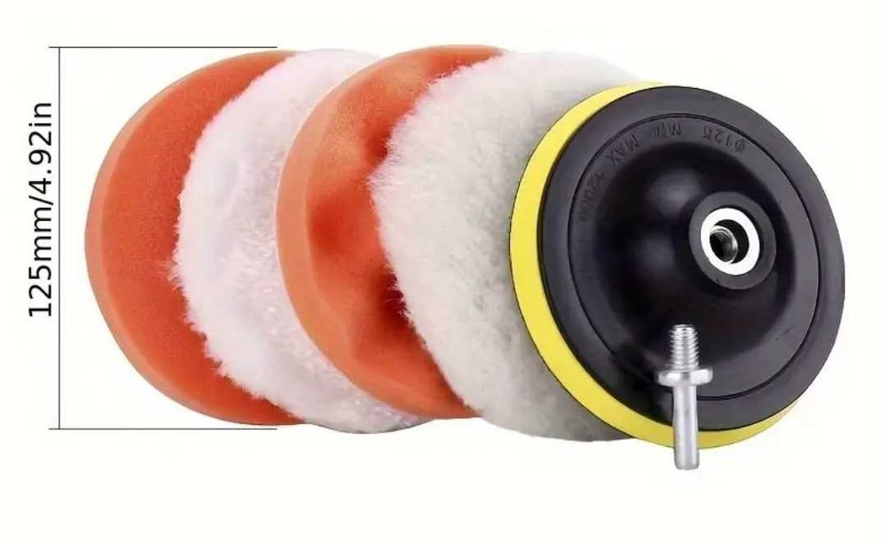 Комплект для полировки автомобиля с соединителем для дрели M10