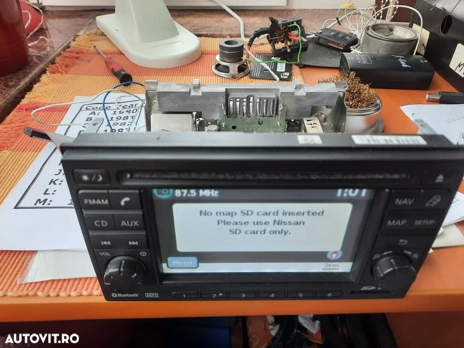 Navigatie nissan qashqai decodare PIN Safe