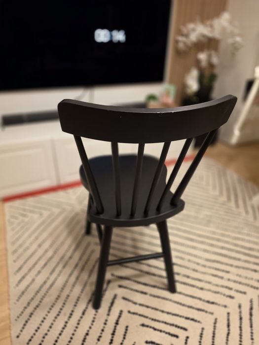 Vând scaun second-hand IKEA NORRARYD – negru clasic