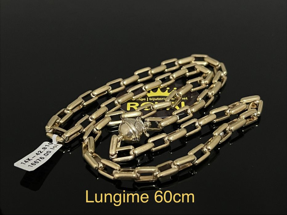 Bijuteria Royal CB : Lant barbatesc aur 14k 42,81gr