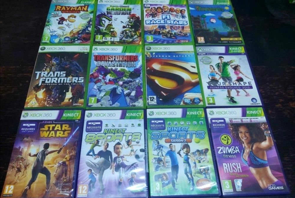 Lego Serie/Kinect/Dragonball/Tekken/W12/Marvel joc copii Xbox 360