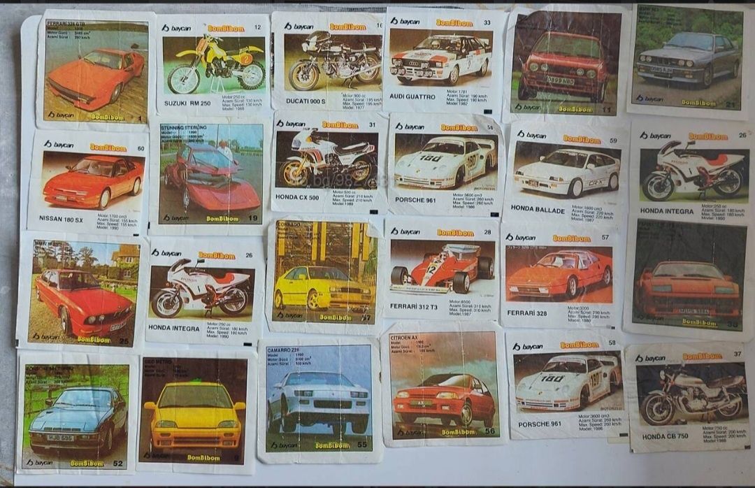 Продавам  картинки би биб/bi bib , bomby bom, turbo, ulker и др.