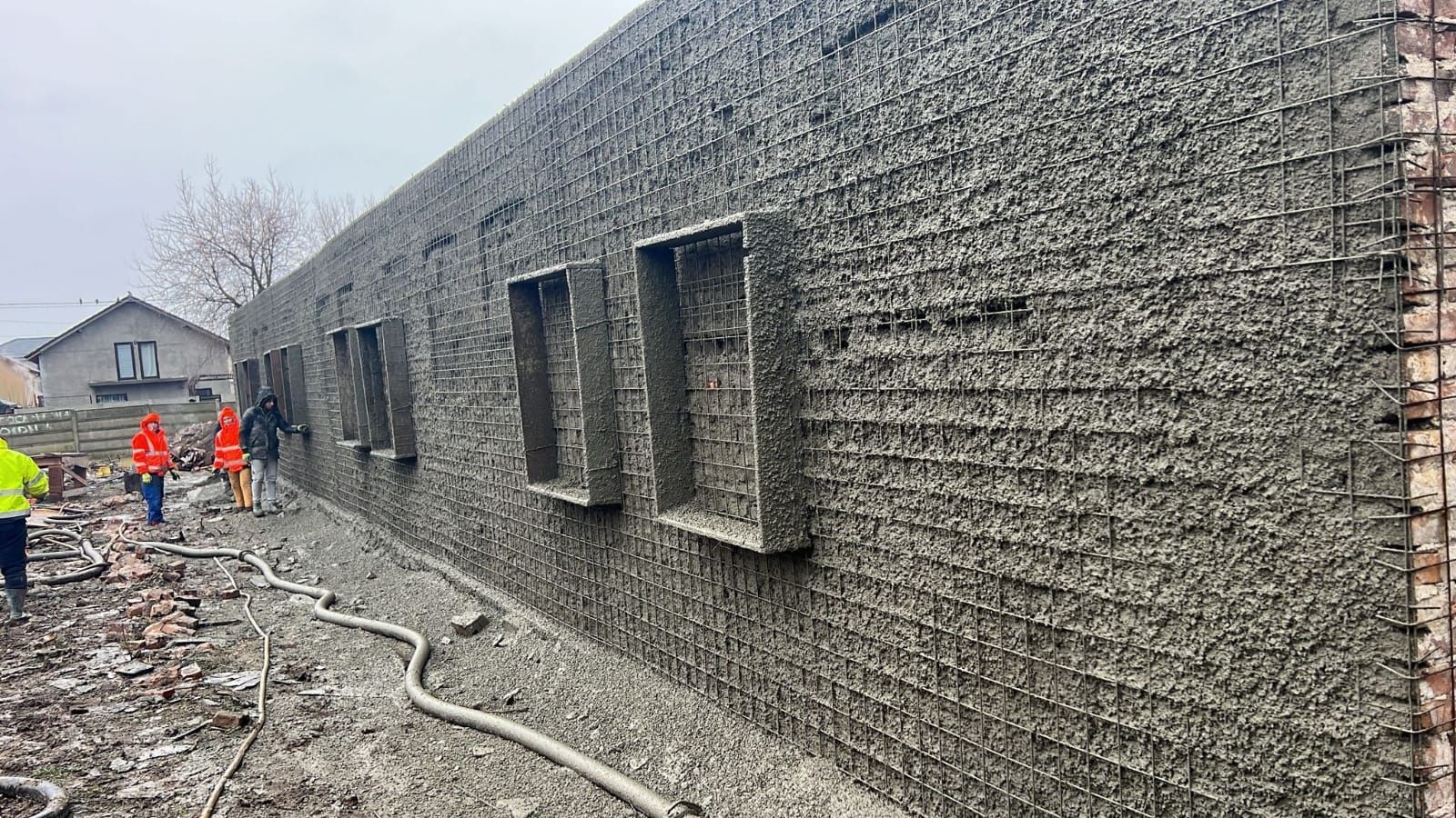 Beton torcretat, tencuiala torcretata, torcretare beton