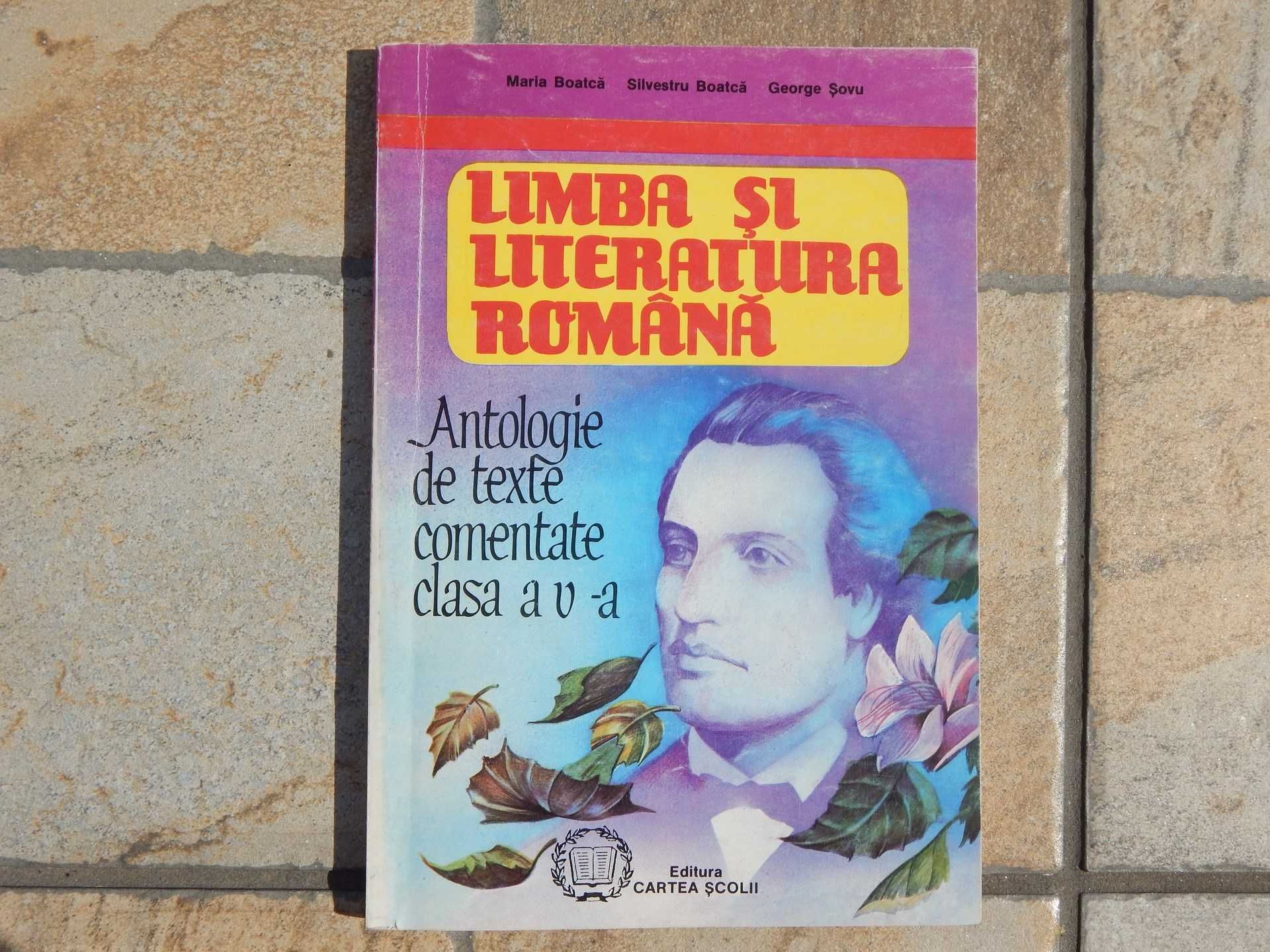 Antologie texte comentate limba romana clasa V Pruna Boatca Sovu 1997