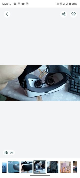 Промоция!!!Стойка за лаптоп,светеща клавиатура Безжични слушалки-2 бро