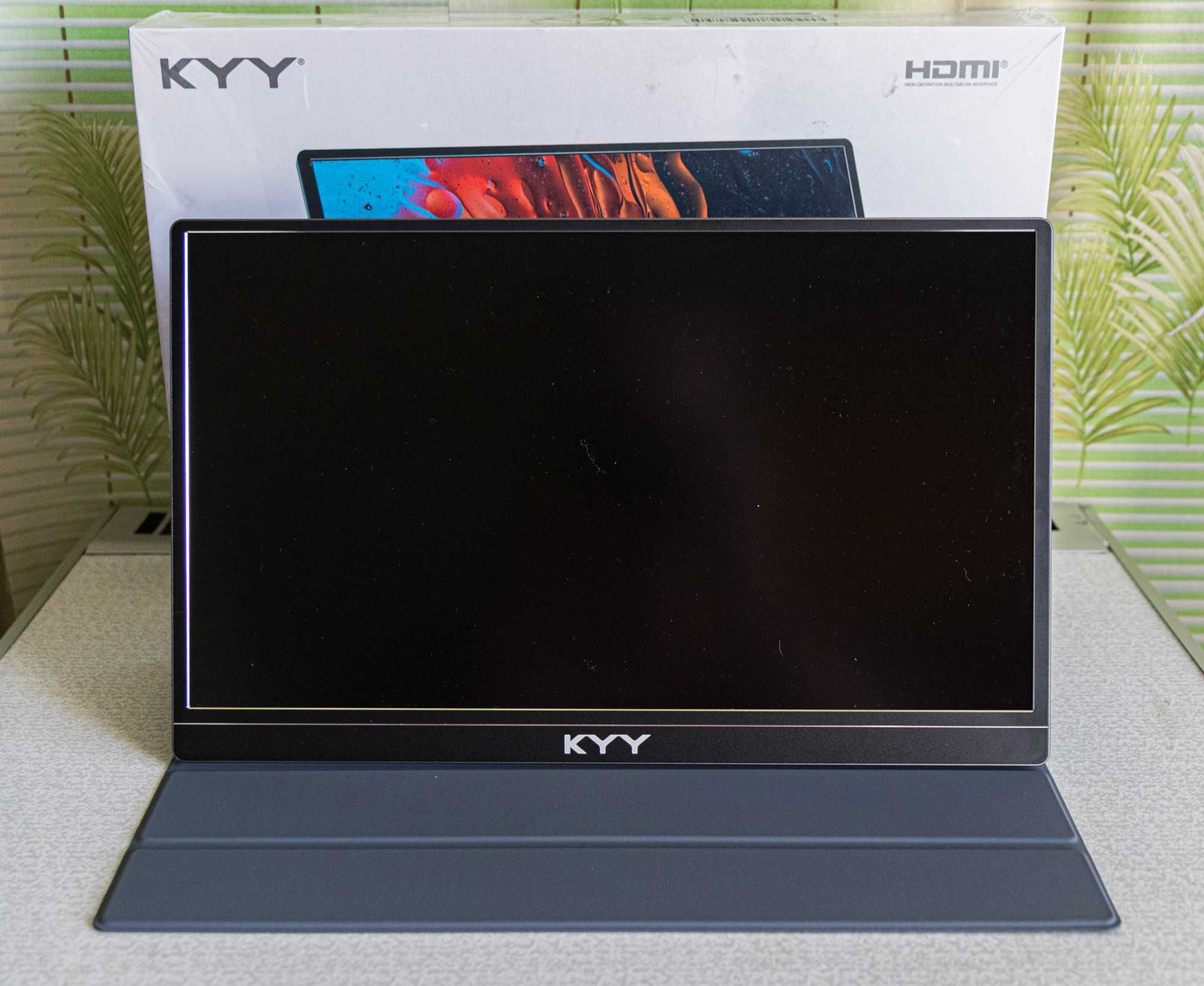 Портативный монитор KYY 15,6 дюйма, 1080P, FHD, USB-C, HDMI,