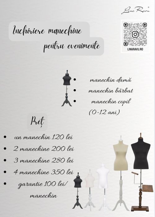 Manechine de inchiriat P