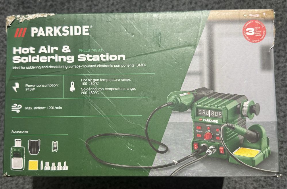 Statie de aer cald si lipit 745w Parkside