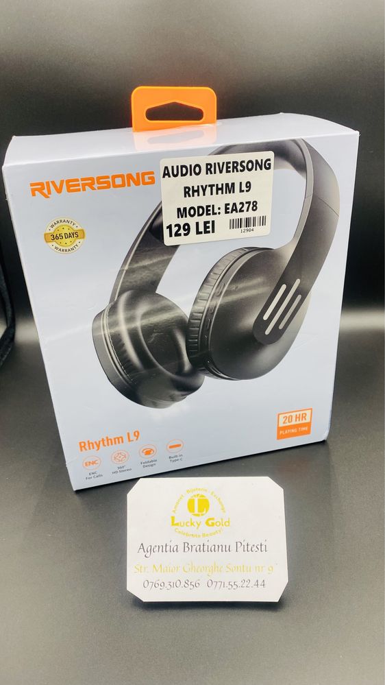 Casti audio Riversong Rhythm L9 cod produs 12984
