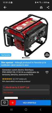 Generator curent PRO-GEN3150 nou