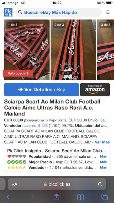 Esarfa foarte rara AC MILAN noua